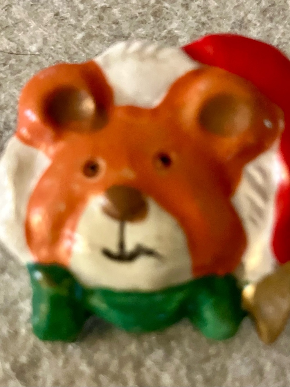 Teddy Bear Christmas Pin